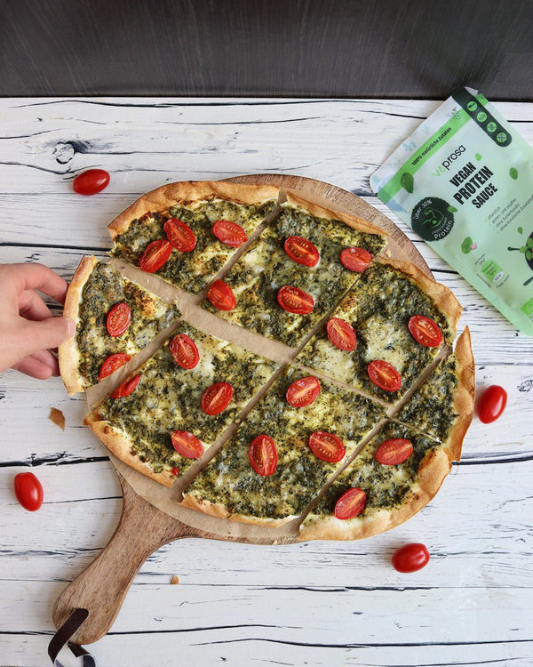 Schneller Pesto Flammkuchen - Veprosa