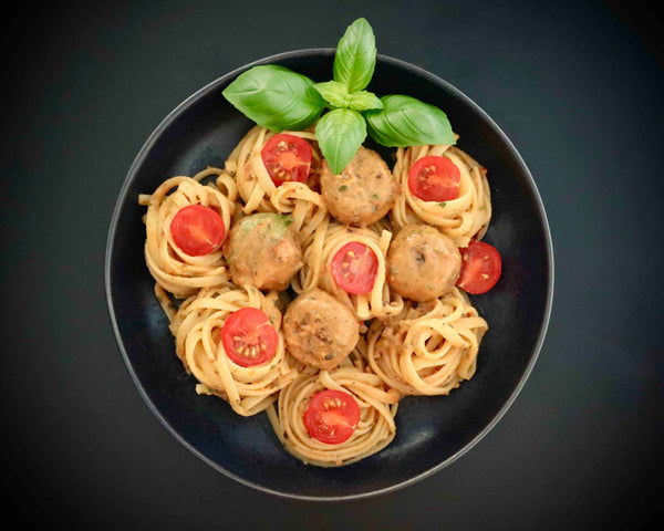 Vegane Meatball Spaghetti