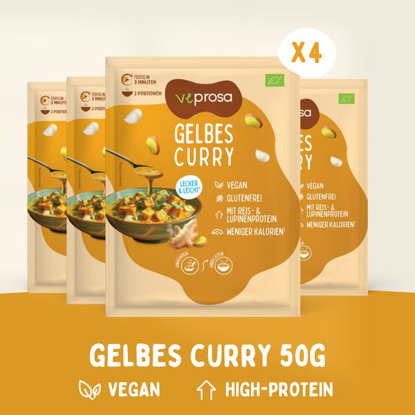 BIO Saucenpulver für gelbes Curry - 4er-Set (4x 50 g)