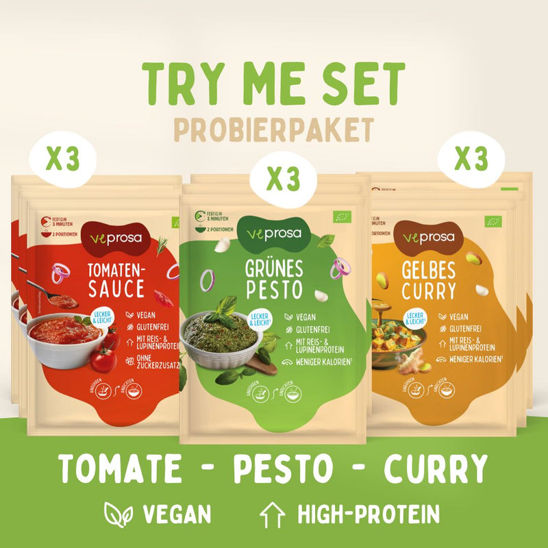 Proteinsaucen TRY ME, alle Sorten, bio, je 50 g