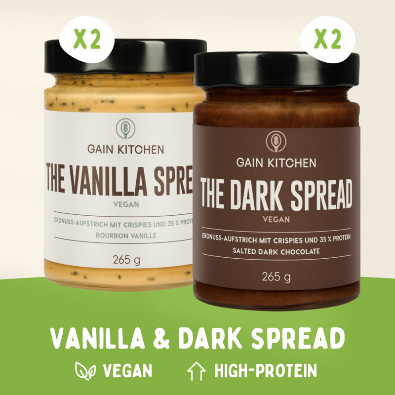 Vanilla & Dark Spread (4x 265 g) - gain kitchen